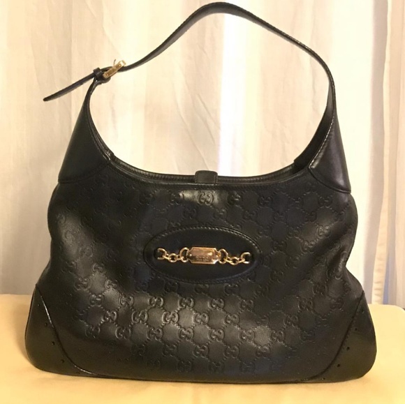 Gucci Handbags - AUTH GUCCI Guccissima Embossed Leather Hobo Bag
